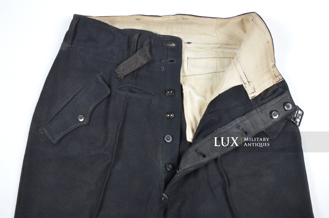 Late-war Heer black panzer trousers, « RBNr » - photo 28