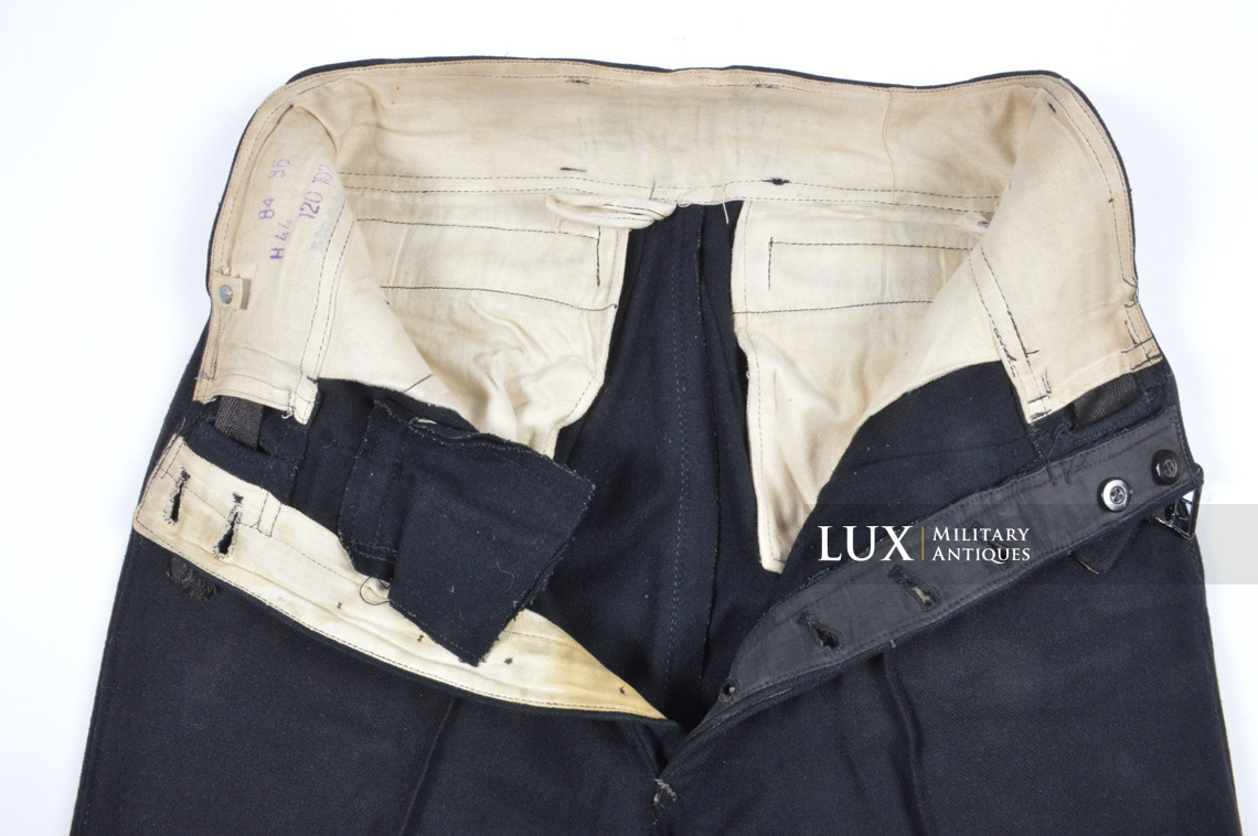 Late-war Heer black panzer trousers, « RBNr » - photo 30