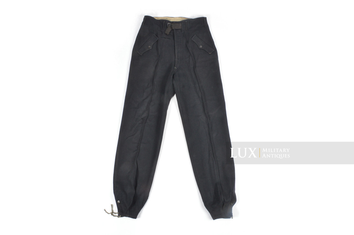 Late-war Heer black panzer trousers, « RBNr » - photo 18