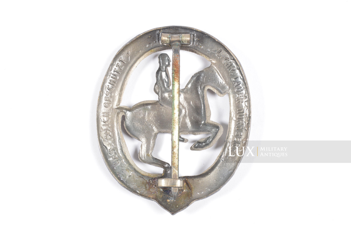 German Horseman’s badge in silver, « CHR. LAUER » - photo 7