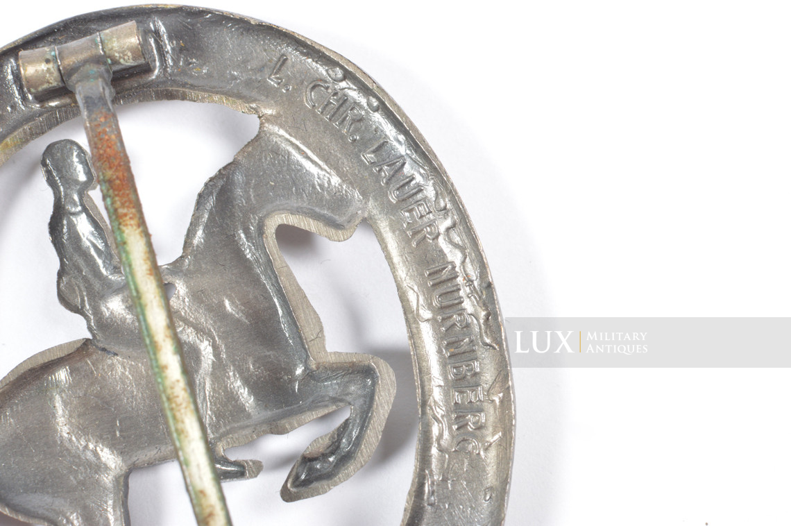 German Horseman’s badge in silver, « CHR. LAUER » - photo 9
