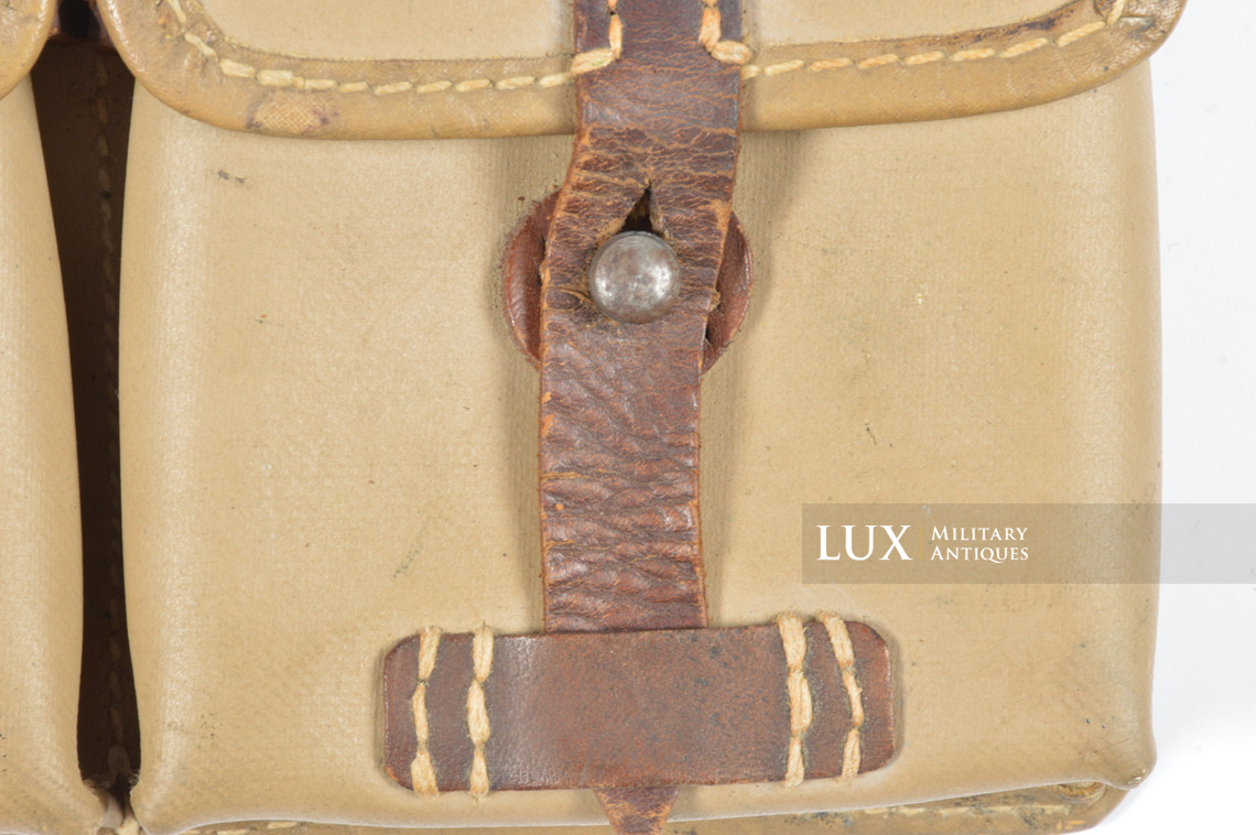 Très rare porte chargeurs de G43/K43 en toile cirée jaune, « Otto Koberstein 1944 » - photo 9