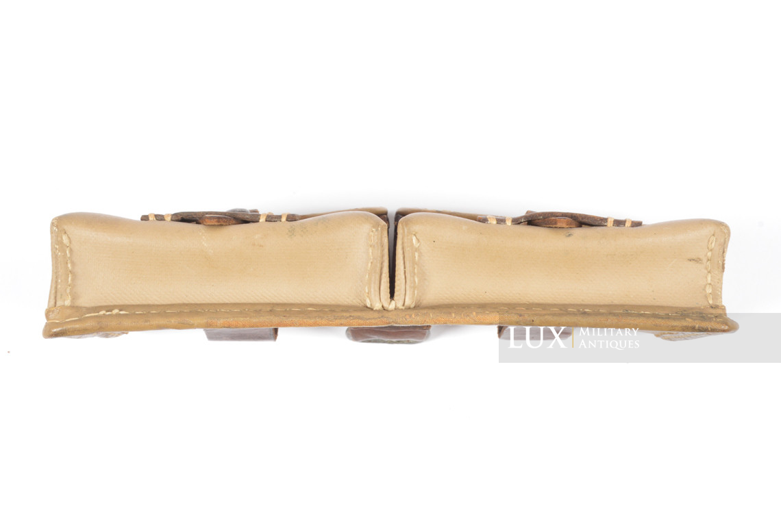 Très rare porte chargeurs de G43/K43 en toile cirée jaune, « Otto Koberstein 1944 » - photo 16