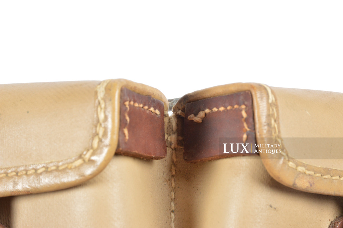 Très rare porte chargeurs de G43/K43 en toile cirée jaune, « Otto Koberstein 1944 » - photo 19