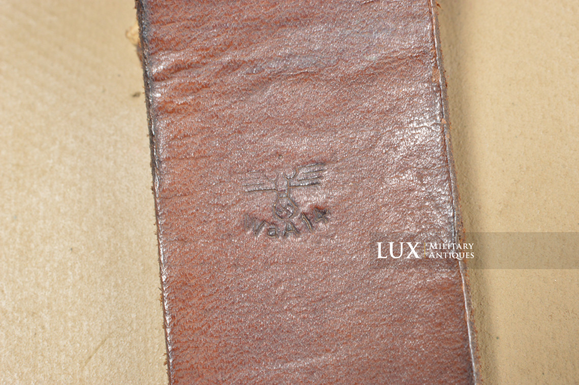 Très rare porte chargeurs de G43/K43 en toile cirée jaune, « Otto Koberstein 1944 » - photo 15