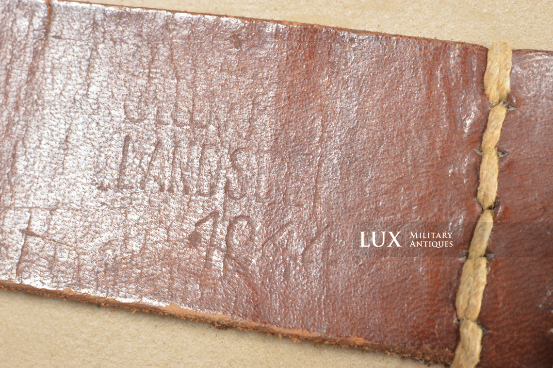 Très rare porte chargeurs de G43/K43 en toile cirée jaune, « Otto Koberstein 1944 » - photo 13