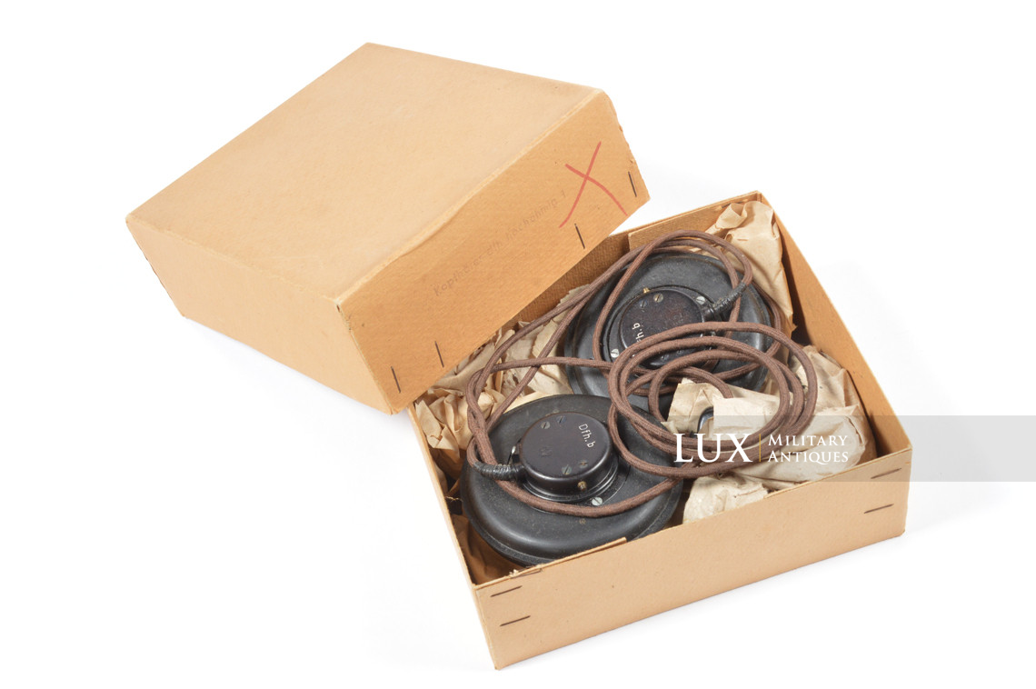 Ecouteurs panzer dans leur boite d’origine, « DFH.B 42 » - photo 8