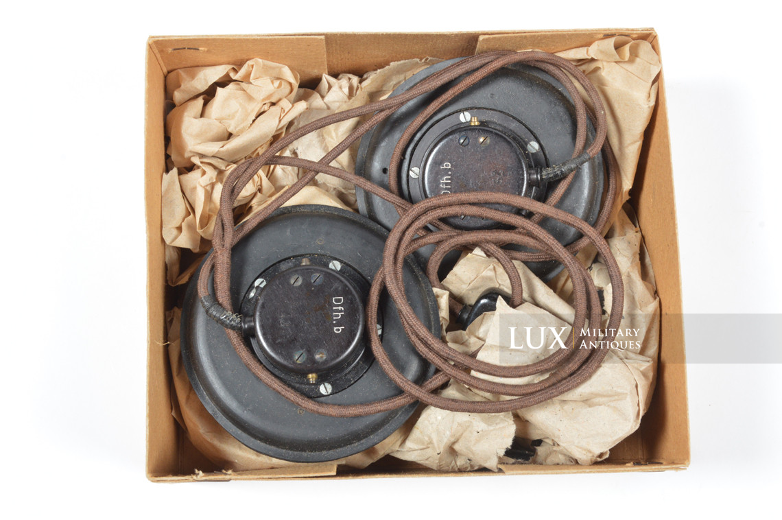 Ecouteurs panzer dans leur boite d’origine, « DFH.B 42 » - photo 9