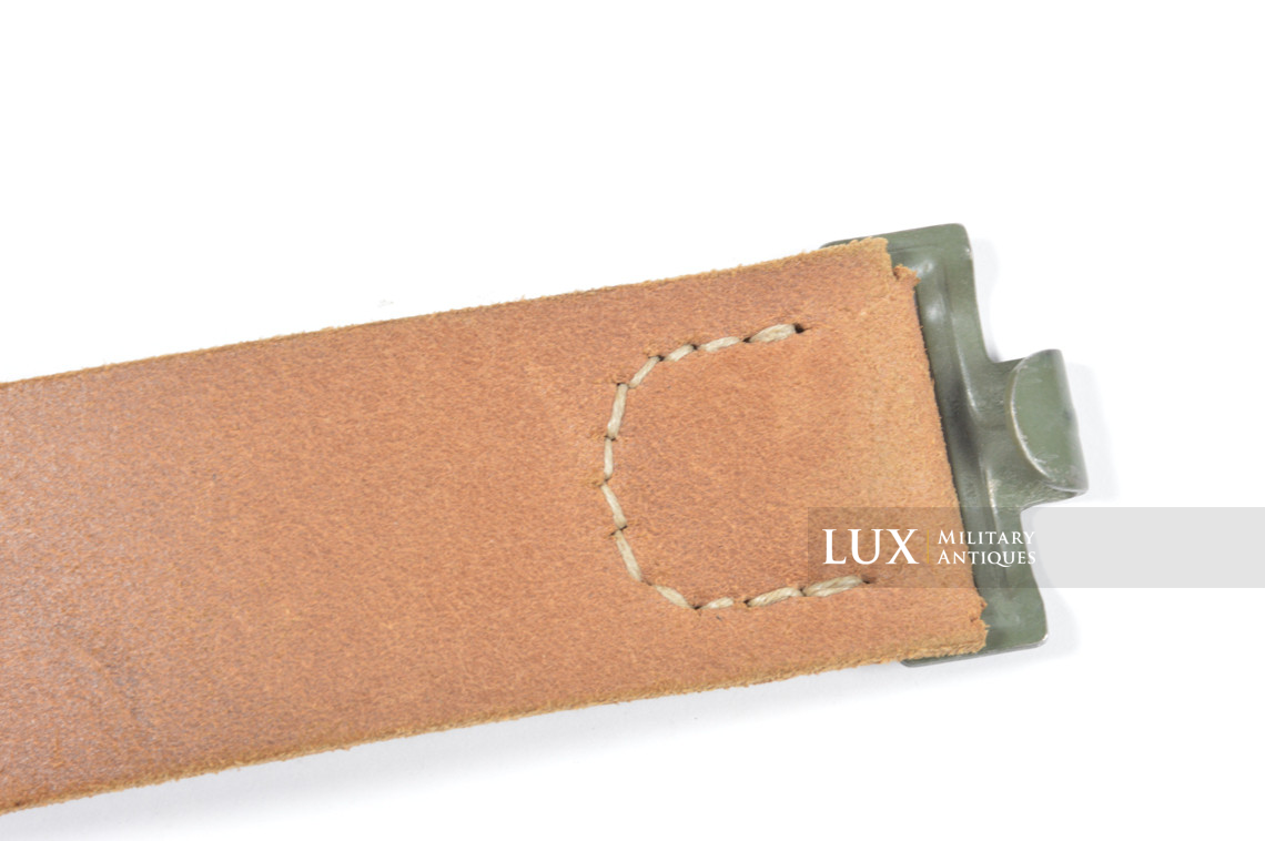 Rare cuir de ceinturon allemand fin de guerre en cuir brun naturel, « RBNr » - photo 7