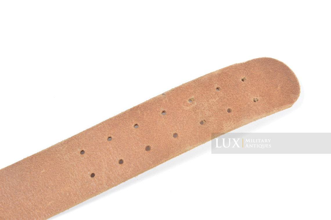 Rare cuir de ceinturon allemand fin de guerre en cuir brun naturel, « RBNr » - photo 9
