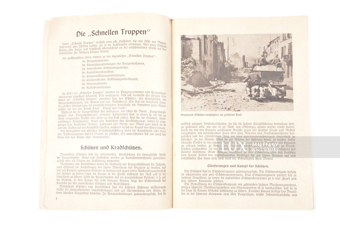 Brochure allemande, « Schnelle Truppen partie 2 » - photo 8