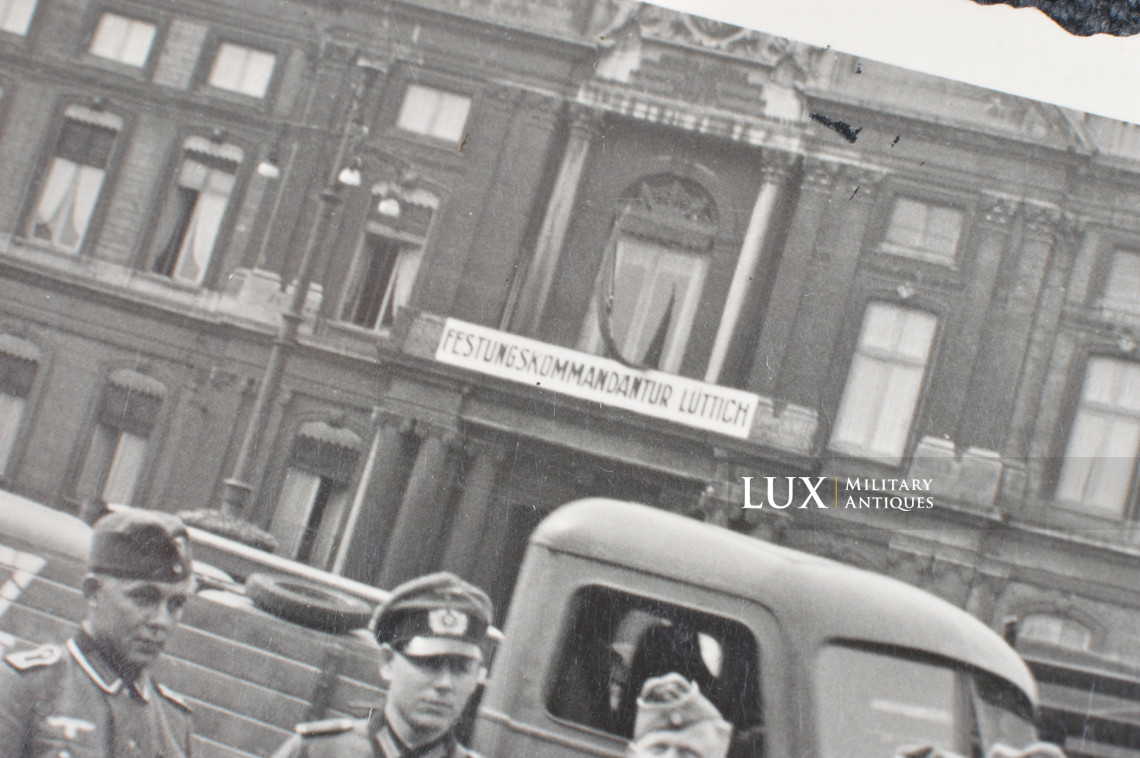 German photograph taken in Liège, Belgium, « FESTUNGS KOMMANDANTUR LÜTTICH » - photo 8