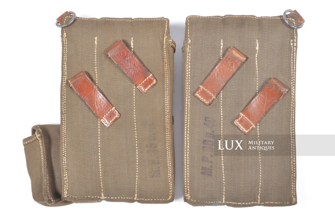 Early MP38/40 pouch set in rayon web construction, « fkx1941 » - photo 10