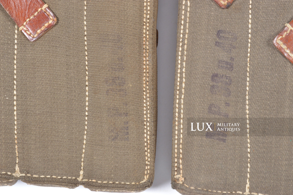 Early MP38/40 pouch set in rayon web construction, « fkx1941 » - photo 11