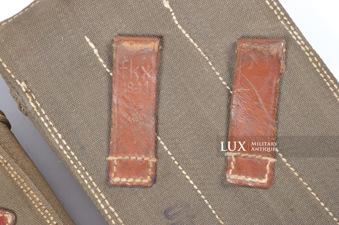 Early MP38/40 pouch set in rayon web construction, « fkx1941 » - photo 13