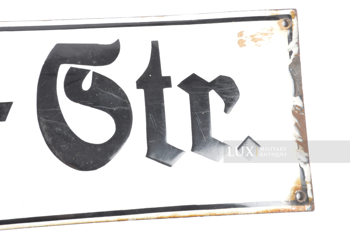 Plaque allemande émaillée de rue, « Adolf Hitler-Strasse » - photo 11