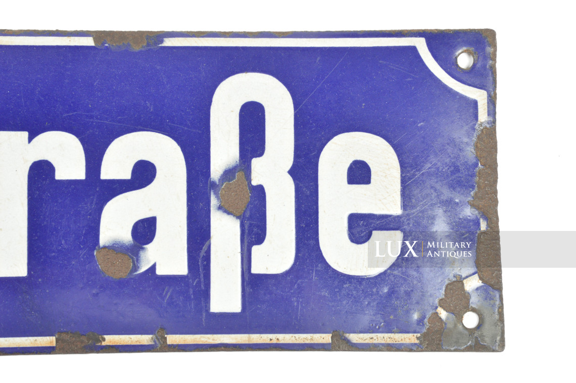 Plaque allemande émaillée de rue, « Adolf Hitler-Strasse » - photo 10