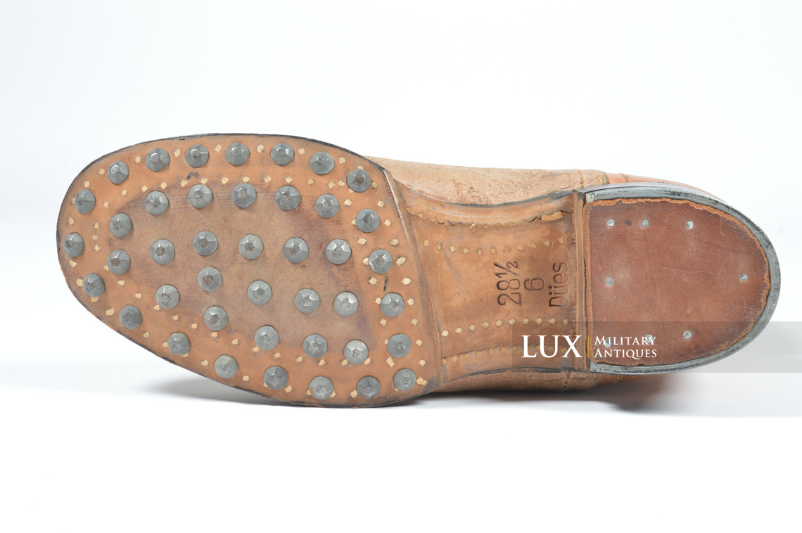 Rare unissued early-war German issue brown jackboots, « 1939 » - photo 16