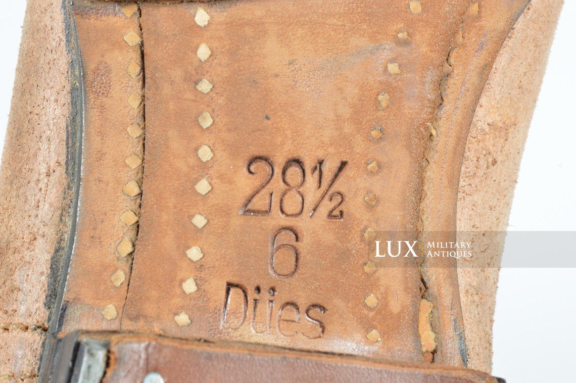 Rare unissued early-war German issue brown jackboots, « 1939 » - photo 18