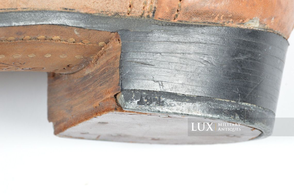 Rare unissued early-war German issue brown jackboots, « 1939 » - photo 22