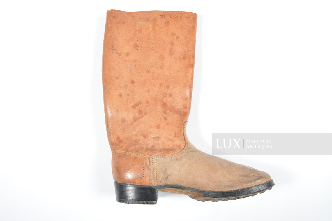 Rare unissued early-war German issue brown jackboots, « 1939 » - photo 23