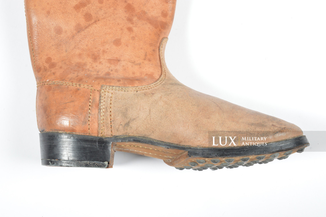 Rare unissued early-war German issue brown jackboots, « 1939 » - photo 26