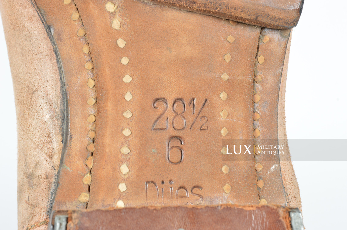 Rare unissued early-war German issue brown jackboots, « 1939 » - photo 29