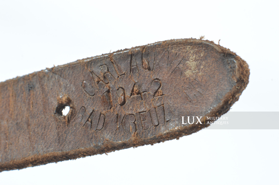 German helmet chinstrap, « CARL ACKVA 1942 » - photo 9