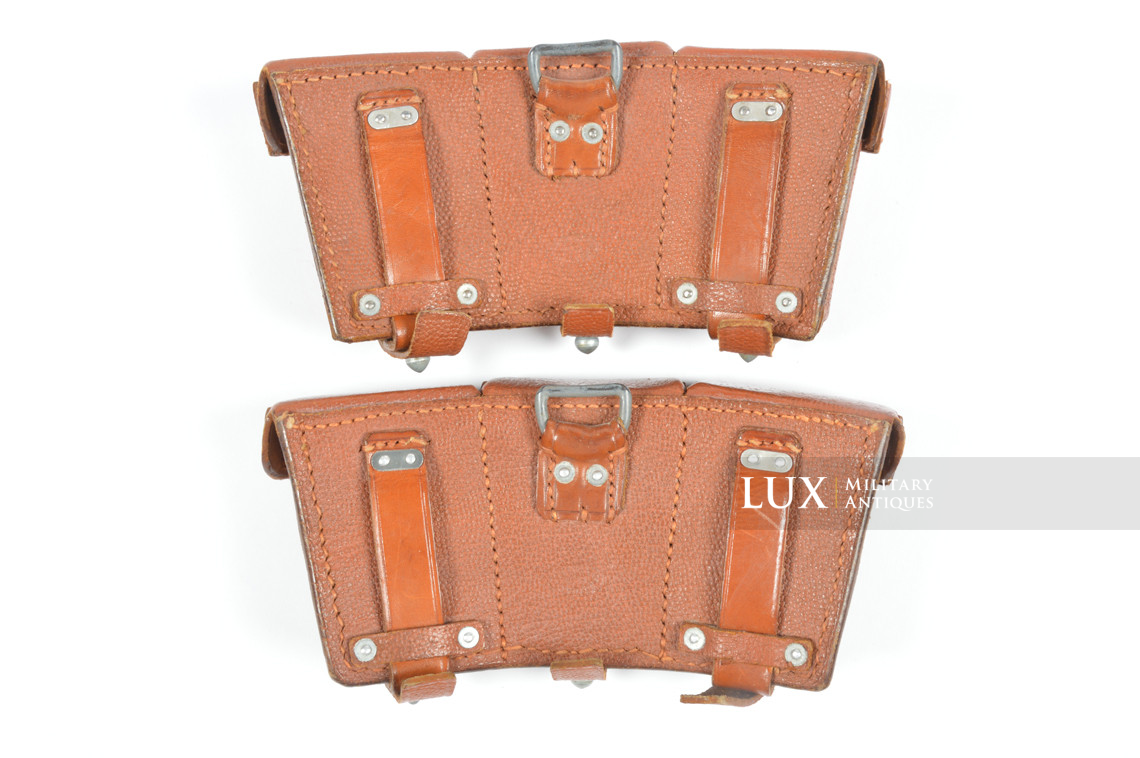 Matching pair of early war k98 ammunition pouches, « 1938 » - photo 8