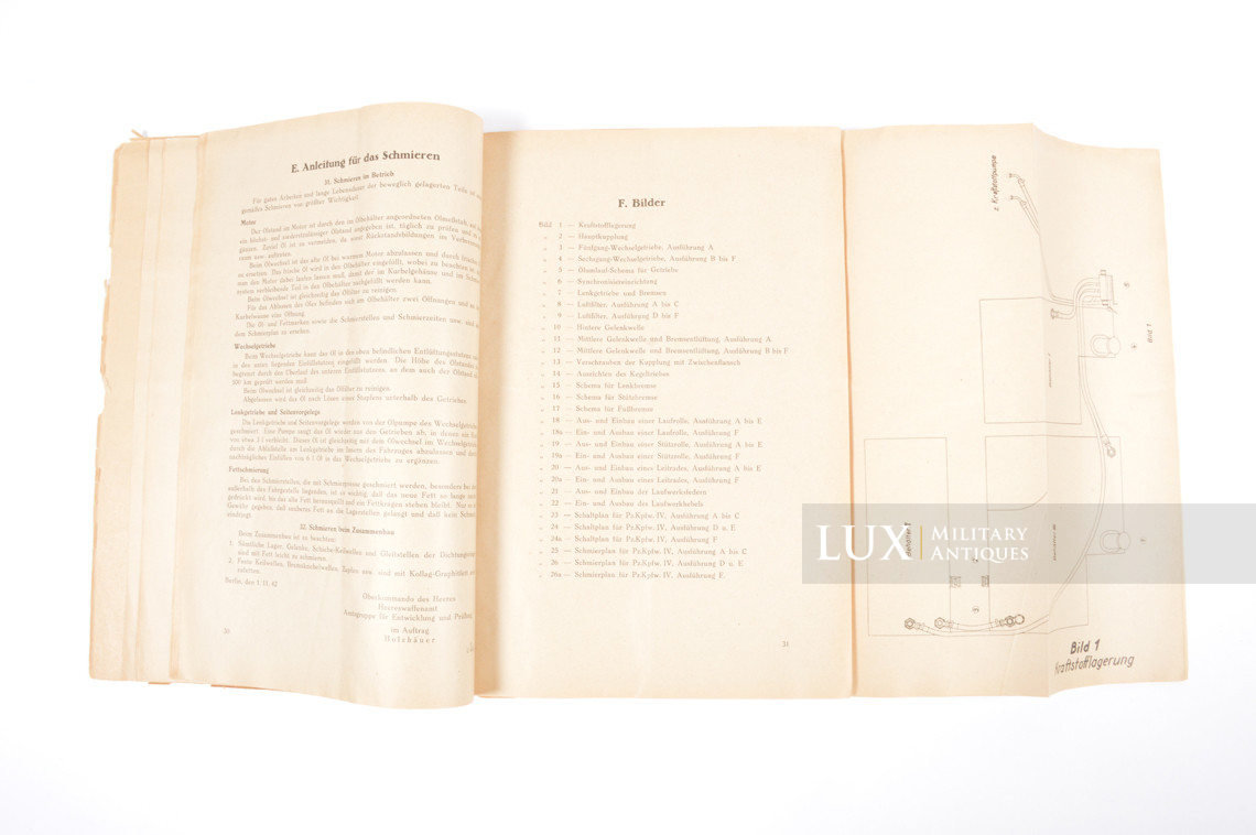 Rare manuel d’instruction du char allemand, « Sd.Kfz 161 » - photo 10