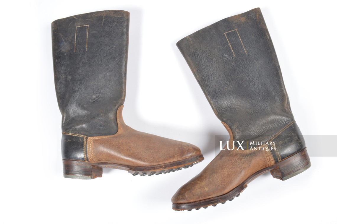 Very rare early-war German bi-color jackboots, « 1941 » - photo 8