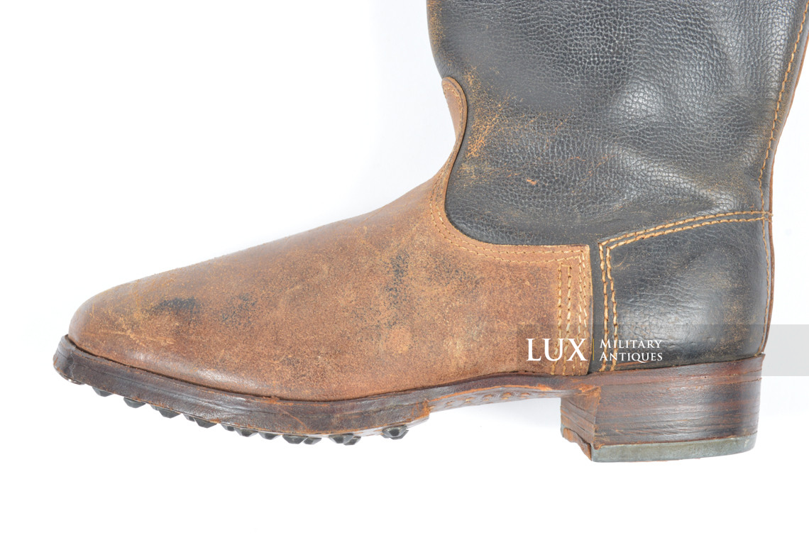 Very rare early-war German bi-color jackboots, « 1941 » - photo 23
