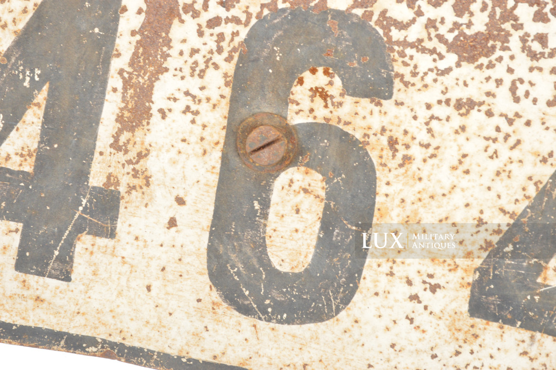 Plaque d'immatriculation de véhicule allemand, « Wehrmacht » - photo 11