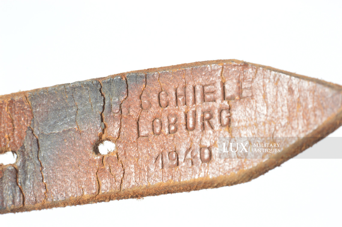 German helmet chinstrap, « G. SCHIELE LOBURG 1940 » - photo 15