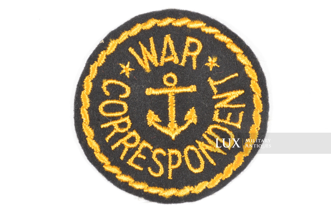 USN war correspondent patch grouping - photo 8