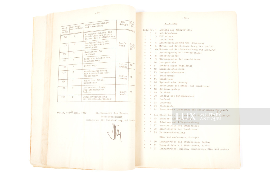Rare German panzer III manual, « Sd.Kfz 141 » - photo 11