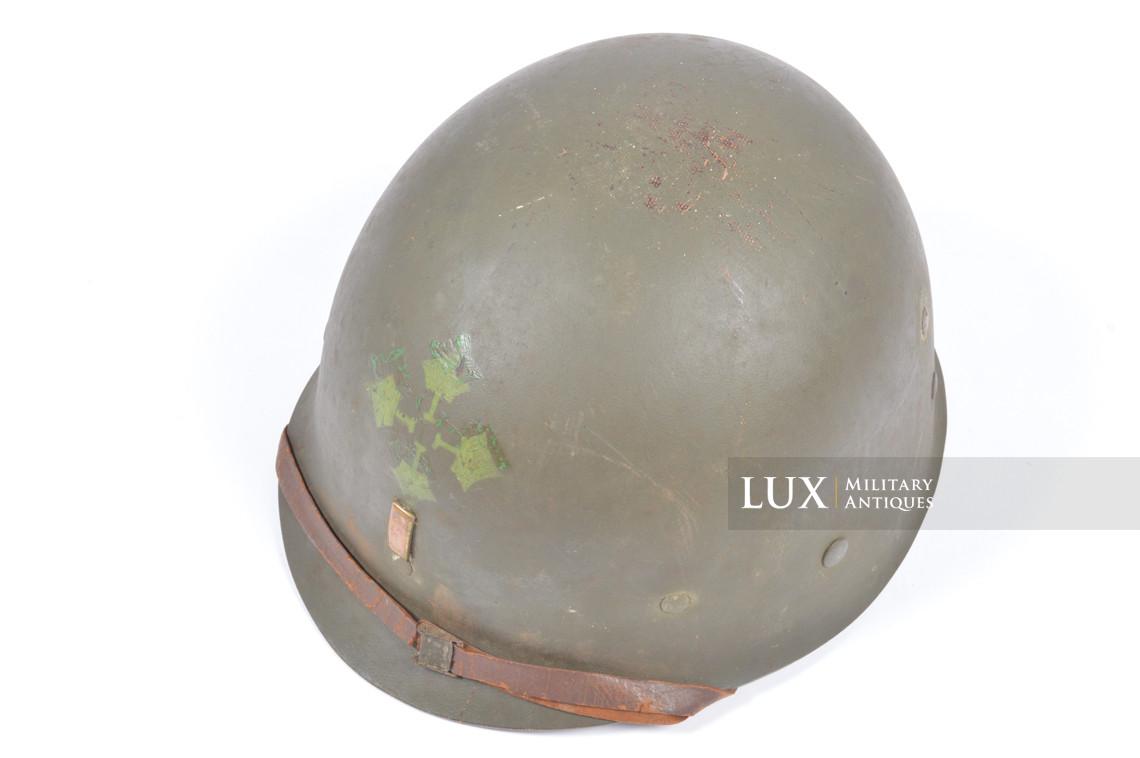 USM1 4th Infantry Division 2nd Lt. helmet liner, « D-Day / Normandy » - photo 15