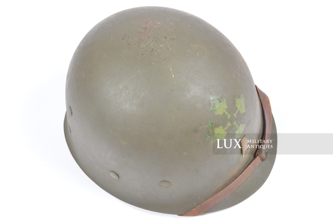 USM1 4th Infantry Division 2nd Lt. helmet liner, « D-Day / Normandy » - photo 16