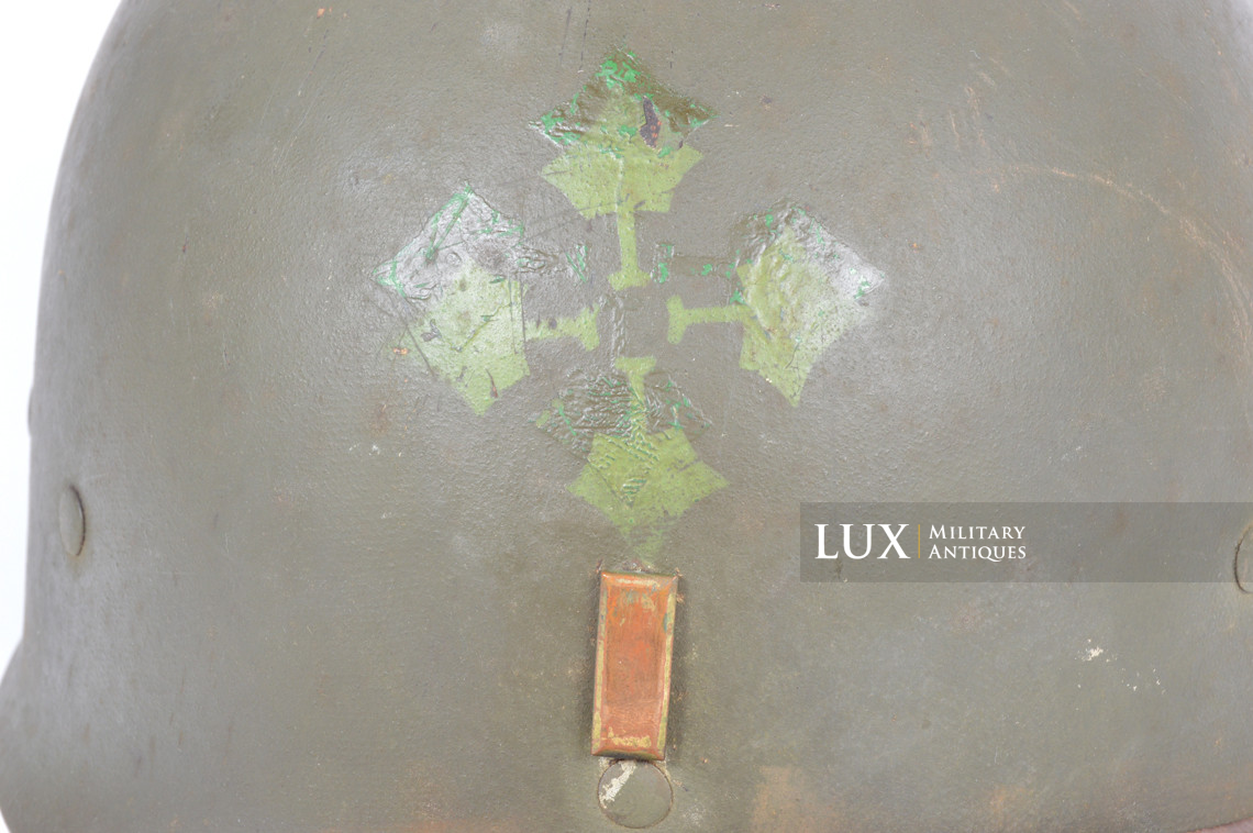 USM1 4th Infantry Division 2nd Lt. helmet liner, « D-Day / Normandy » - photo 17