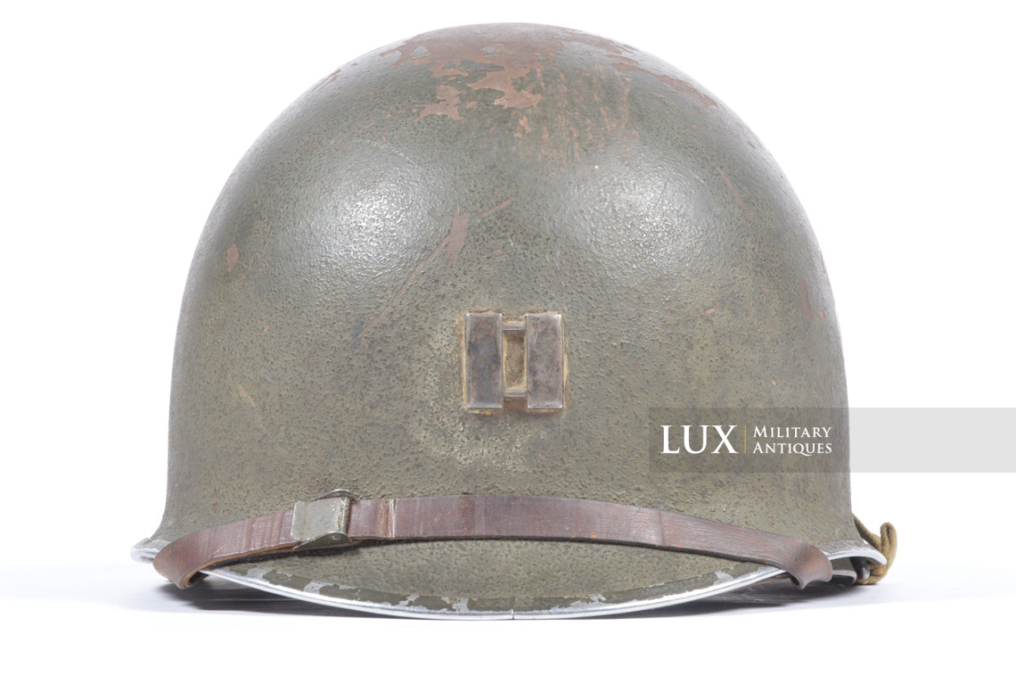 USM1 Captain 79th Infantry Division combat helmet, « untouched / ETO » - photo 7