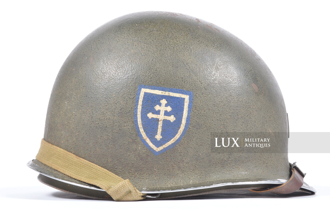USM1 Captain 79th Infantry Division combat helmet, « untouched / ETO » - photo 9