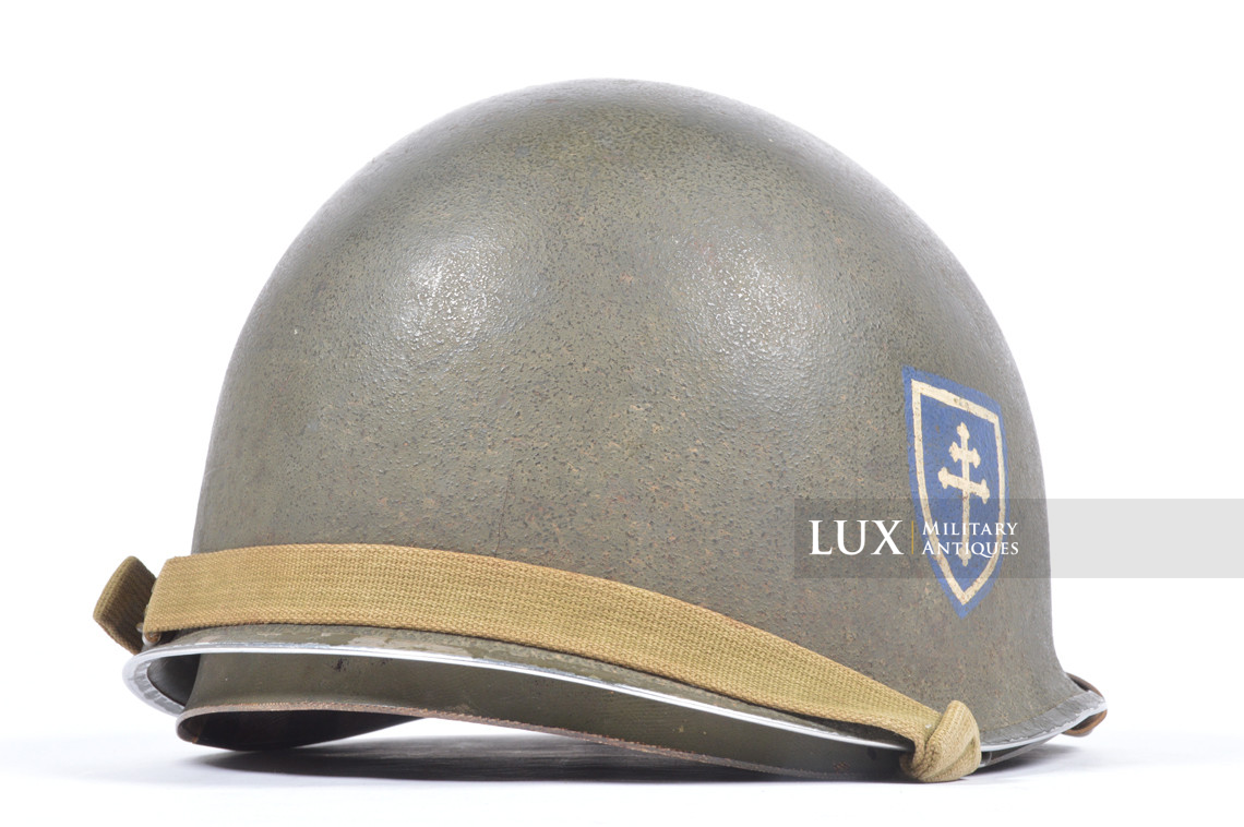 USM1 Captain 79th Infantry Division combat helmet, « untouched / ETO » - photo 10