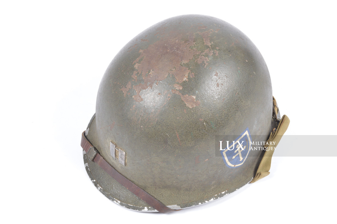 USM1 Captain 79th Infantry Division combat helmet, « untouched / ETO » - photo 13