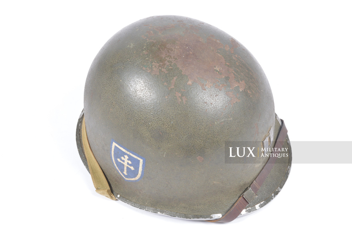 USM1 Captain 79th Infantry Division combat helmet, « untouched / ETO » - photo 14