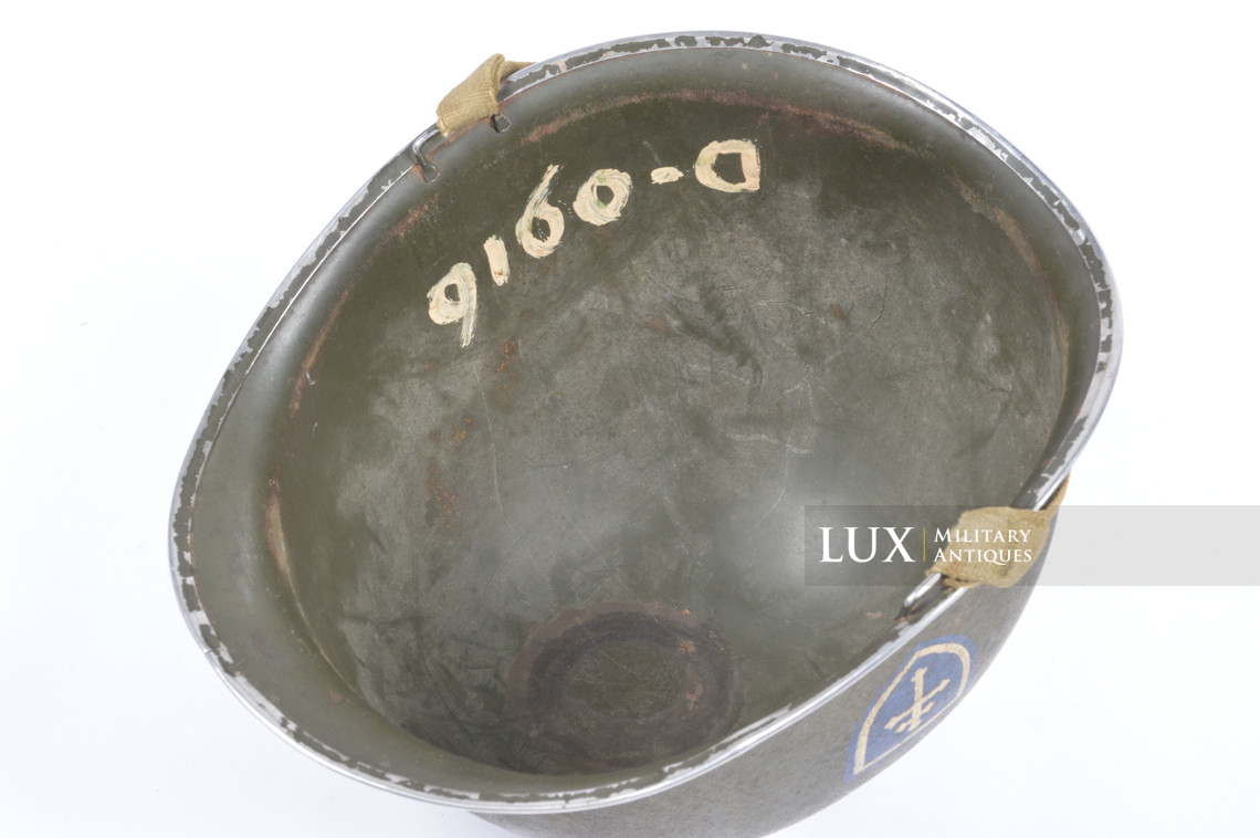 USM1 Captain 79th Infantry Division combat helmet, « untouched / ETO » - photo 38