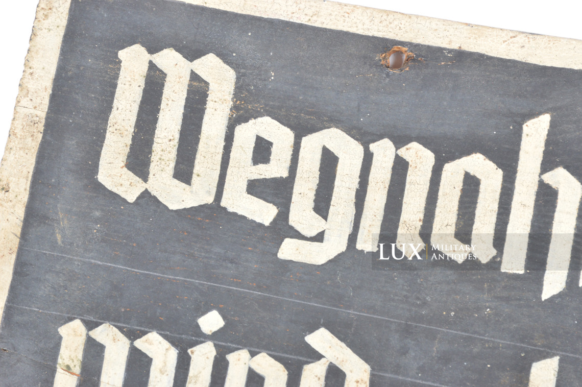 Panneau d'avertissement allemand : « Sabotage » - photo 8