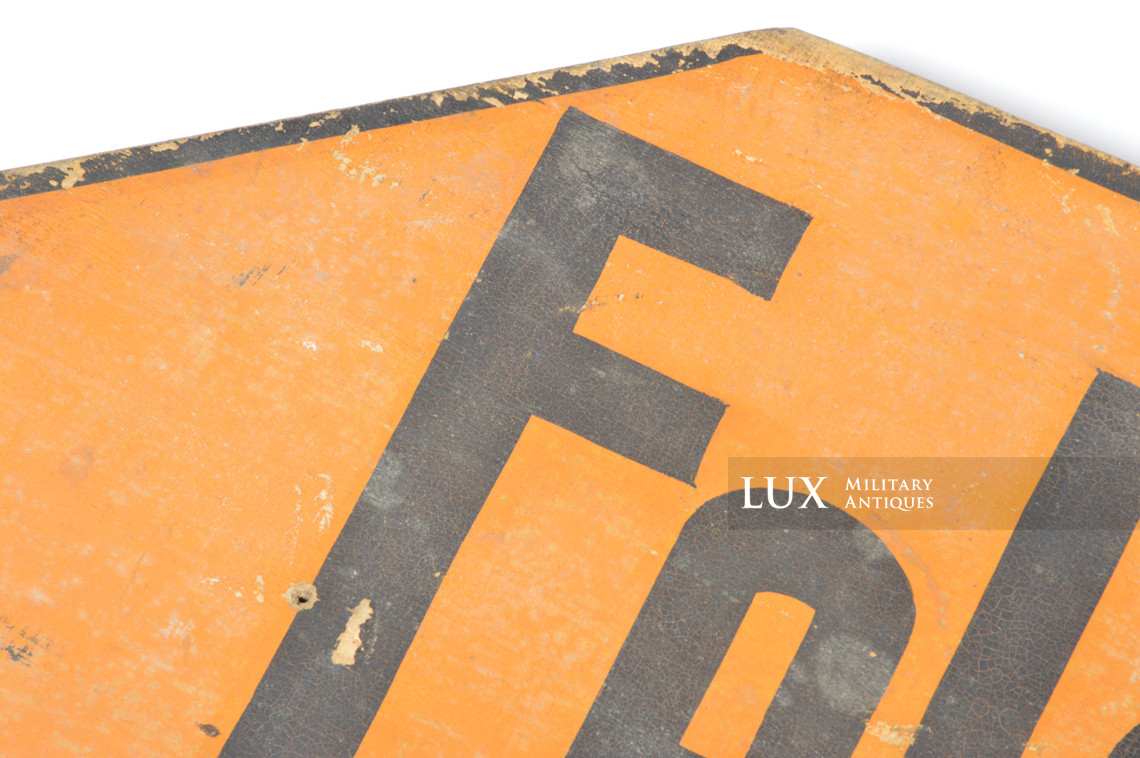 Rare German wooden sign, « FELDGENDARMERIE » - photo 8