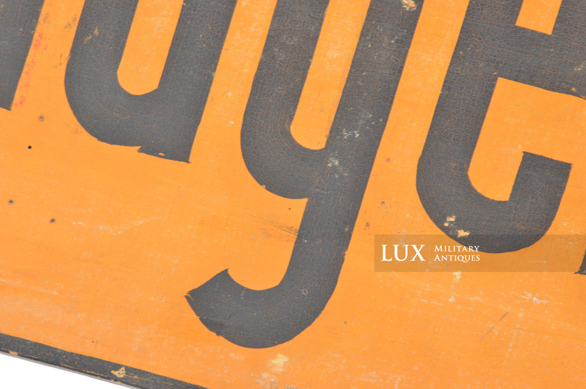 Rare German wooden sign, « FELDGENDARMERIE » - photo 9