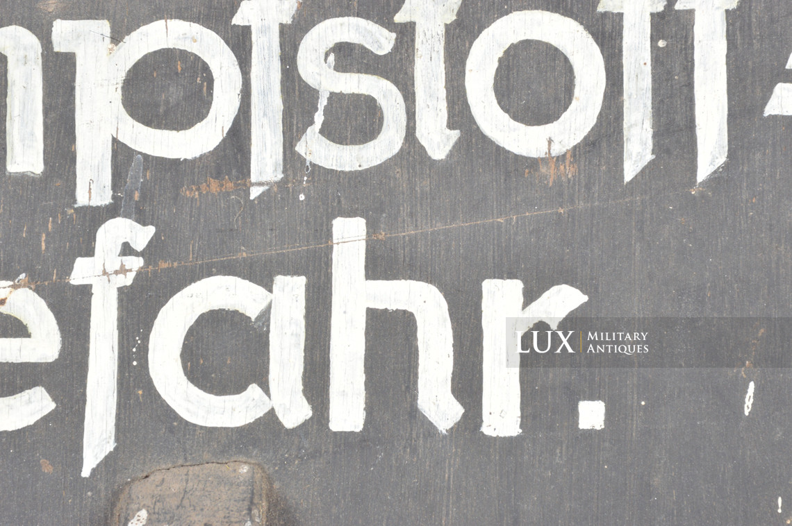 Rare German toxic gas warning sign, « kampfstoff-Gefahr » - photo 15