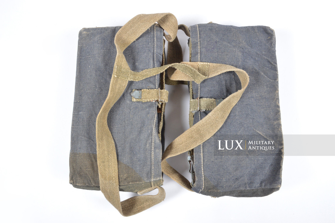 Rare ensemble allemand de porte-caisses MG34/42 en toile bleue - photo 8